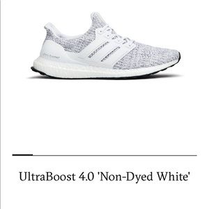 Adidas Ultraboost 4.0 - non-dyed white EUC